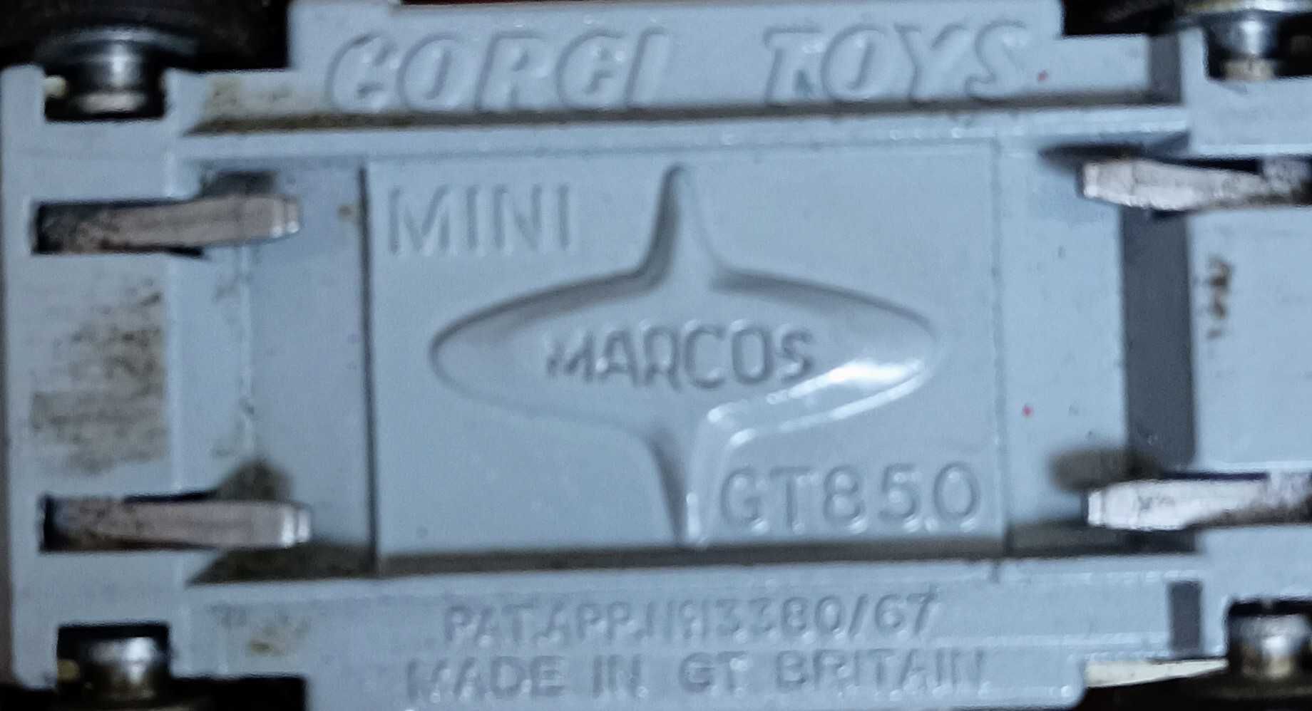 Mini Marcos GT850 Corgi Toys Ref #341