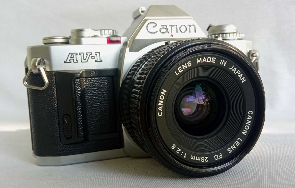 Пленочный Canon AV-1 FD 28mm 2.8 (50mm 1.8)