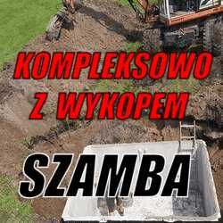 Szamba/zbiorniki betonowe 5m3 piwniczki Kompleksowo z wykopem