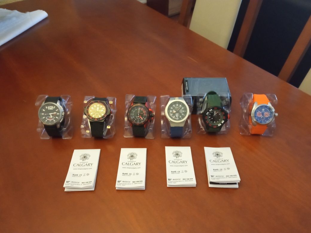 Vendo coleção de seis relógios Calgary não aceito vender por MBWAY