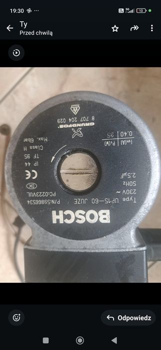 Pompa Obiegowa Bosch UP 15-60