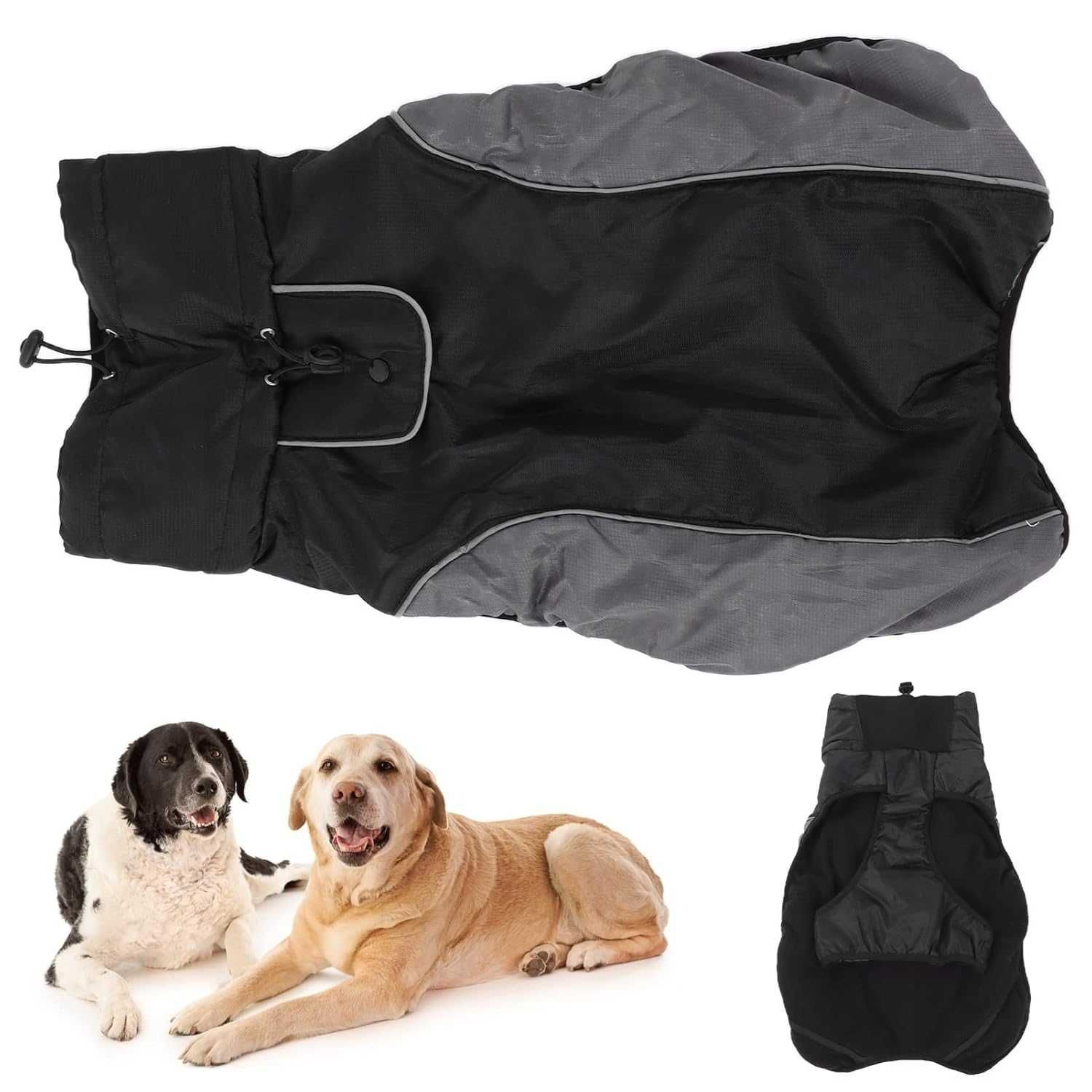 colete à prova d'água e frio para cães grandes (4XL)