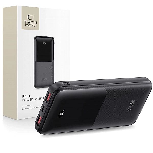 Powerbank Tech-Protect PB01/10000mAh 22.5W - czarny