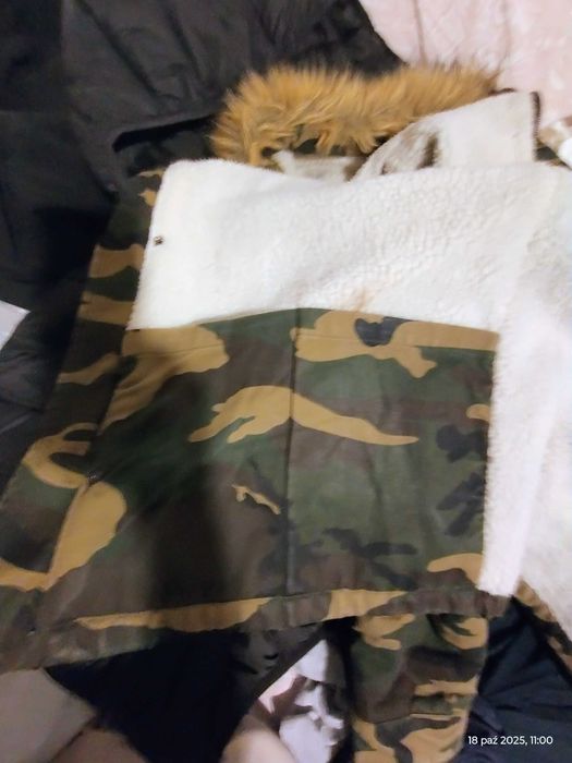 Kurtka męska militarne myśliwska moro Zara XL