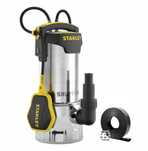 STANLEY Pompa Do Wody Brudnej Zatapialna INOX Wąż 16500 L/H 1100W NOWA