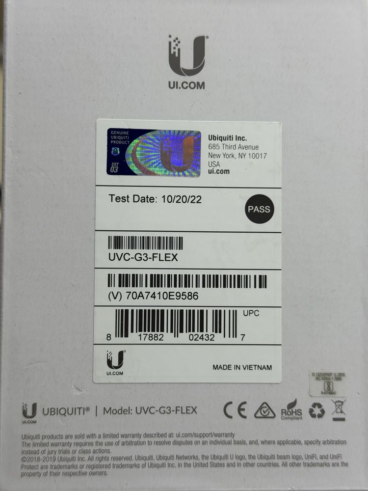 Ubiquiti UniFi G3 flex камеры