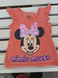 Camisola / T-Shirt da Disney - Minnie Mouse - Tamanho 2 Anos