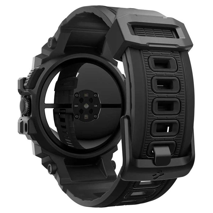 Чехол с ремешком Spigen Rugged Armor Pro для Pixel Watch 3 45mm Black