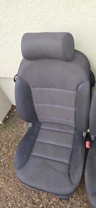 Fotele kanapa Audi A3 8L 3D granatowe kpl