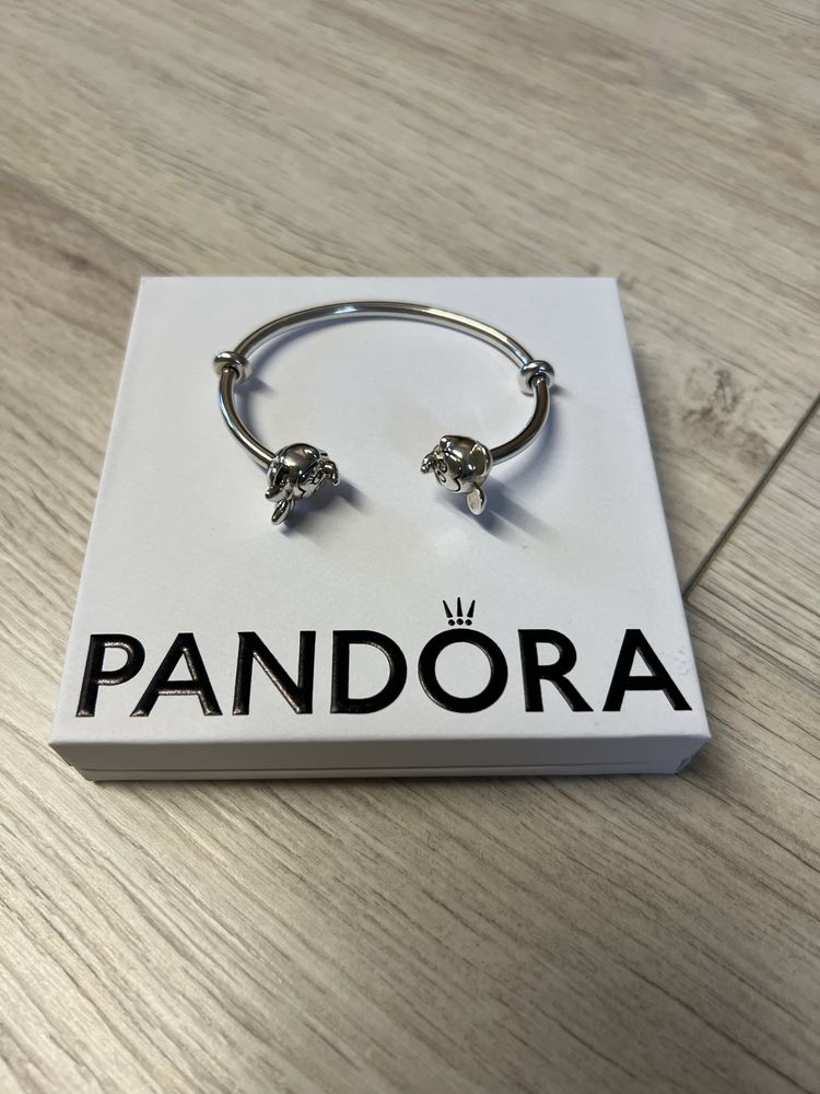 Pandora Mickey & Minnie bransoletka bangle 16 cm