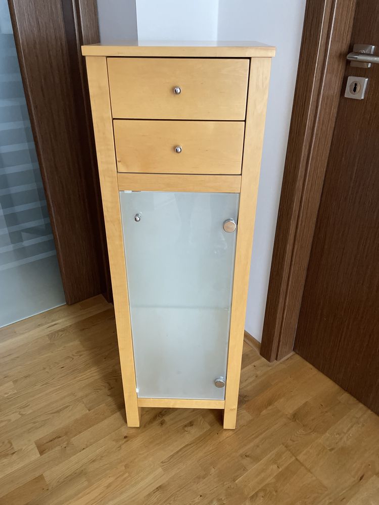 Szafka łazienkowa z drewna olchowego