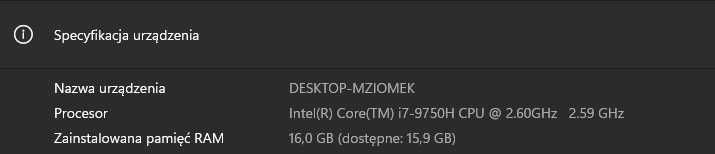 Laptop LENOVO IdeaPad L340 Gaming i7 9gen, GTX1650