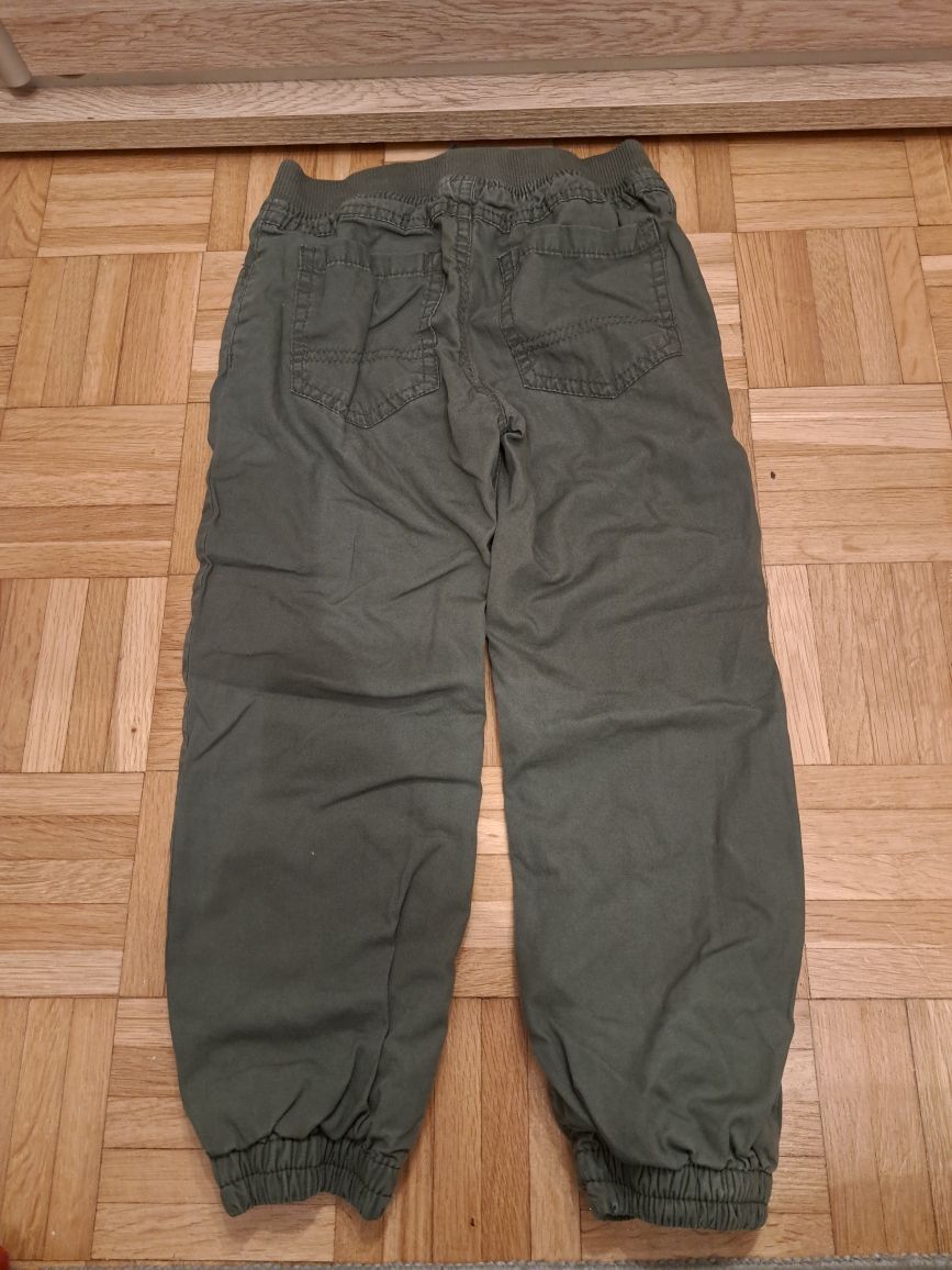 Spodnie zielone, chłopięce rozmiar 110