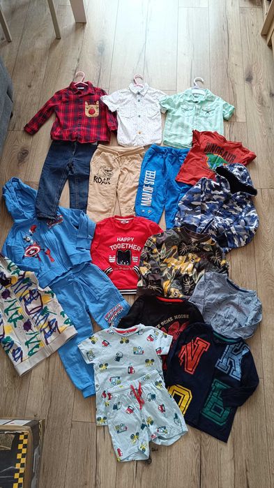 Mega paka dla chłopczyka 92-104 plus buty