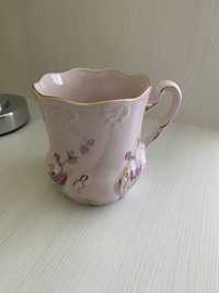 Kubek filizanka różowa porcelana