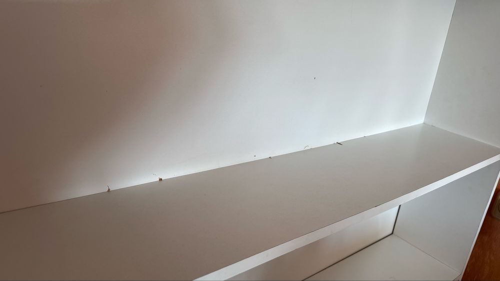 Стелаж білий, шкаф