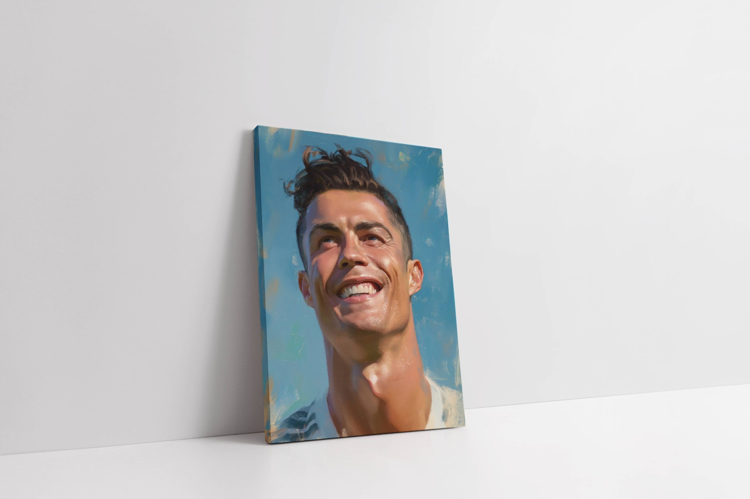 Obraz na płótnie Cristiano Ronaldo - nowoczesny portret 30x40 cm
