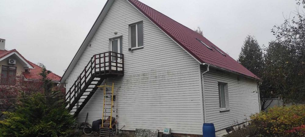 Дом 170м², ремонт в П. Борщаговка. Кирпич, газ, 8 сот. 5 км от Киева