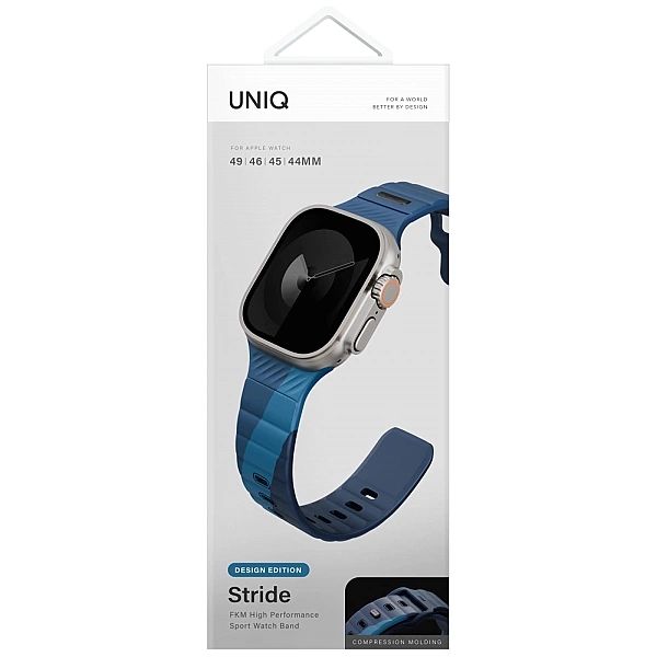 Pasek UNIQ Stride De Rubber na Apple Watch 44 / 45 / 46 / 49 mm - nieb