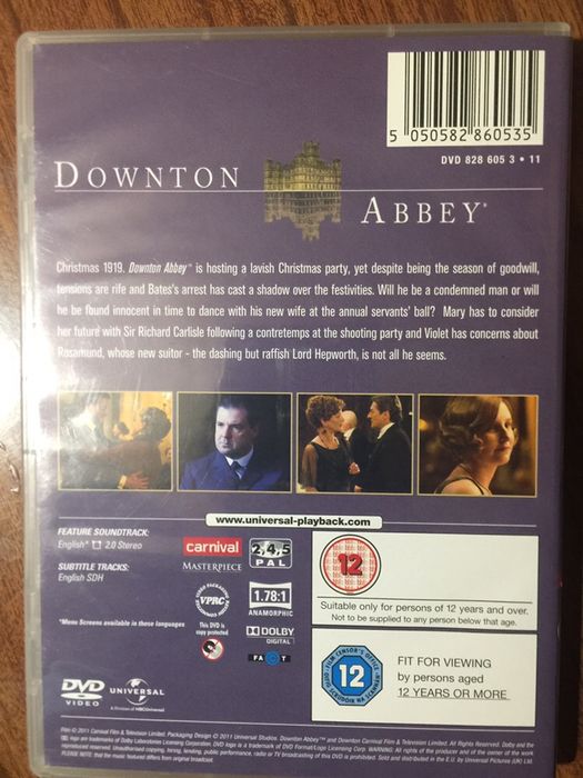 Downtown Abbey temporada 1, 2 + especial Natal