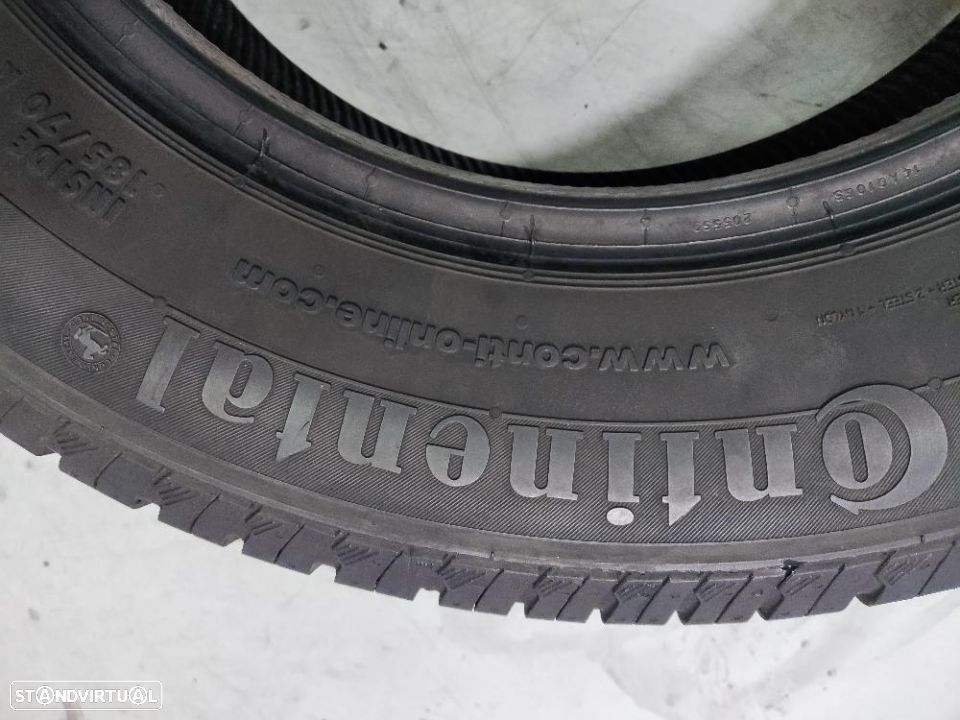 2 pneus semi novos 185-70r14 continental - oferta dos portes 75 EUROS