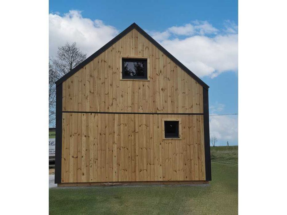 DOMEK DREWNIANY, Nowoczesna Stodoła 5x7, pełne doposażenie, na gotowo!