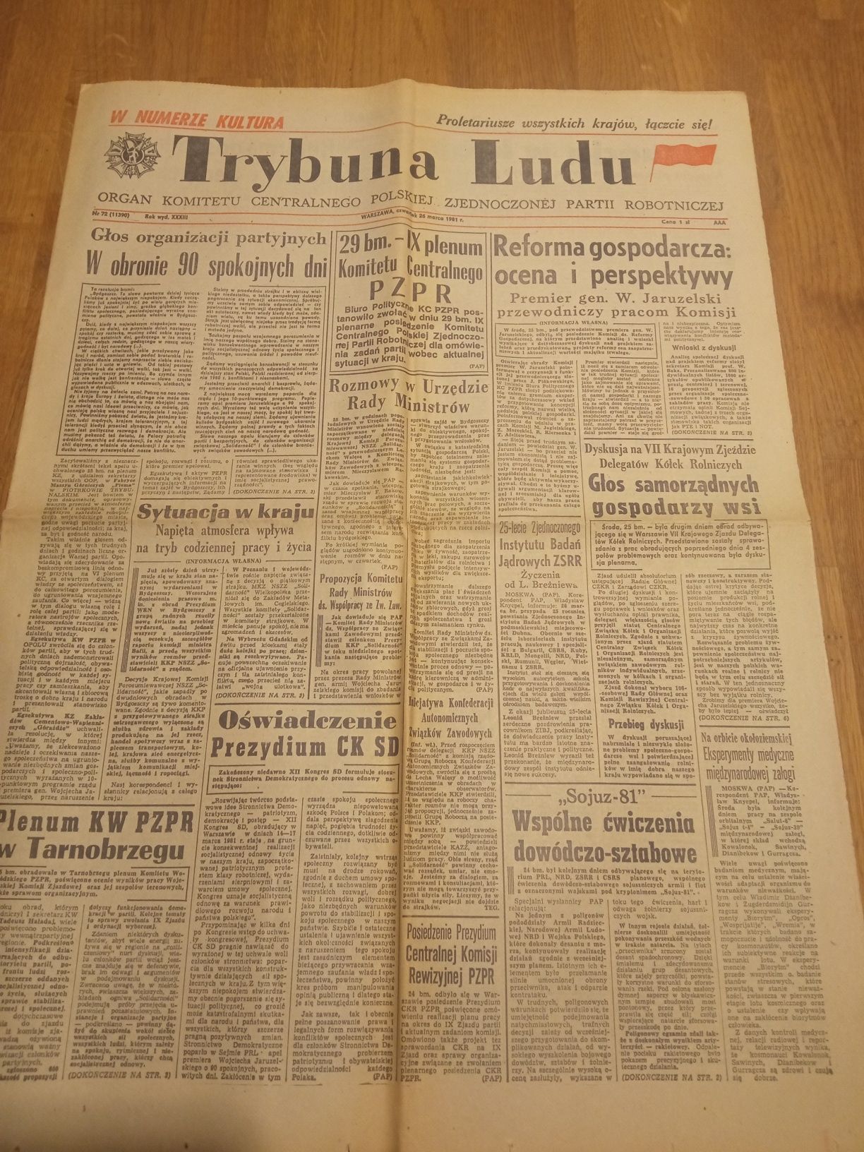 Trybuna Ludu z 31.03.1981
