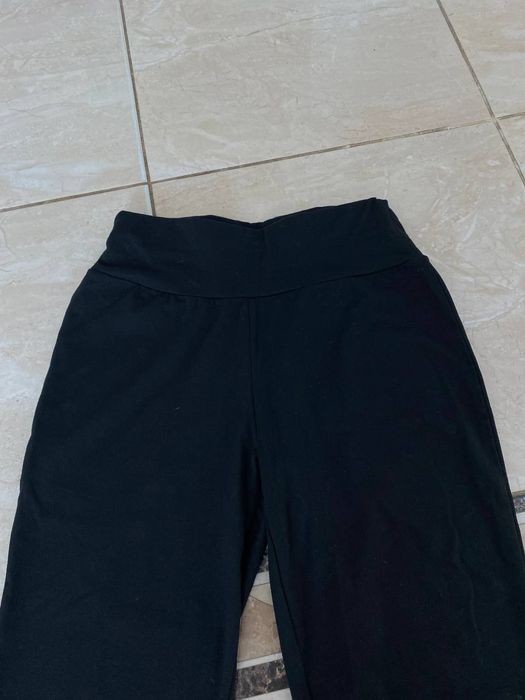 Кльош штани чорні клеш y2k опиум flared pants