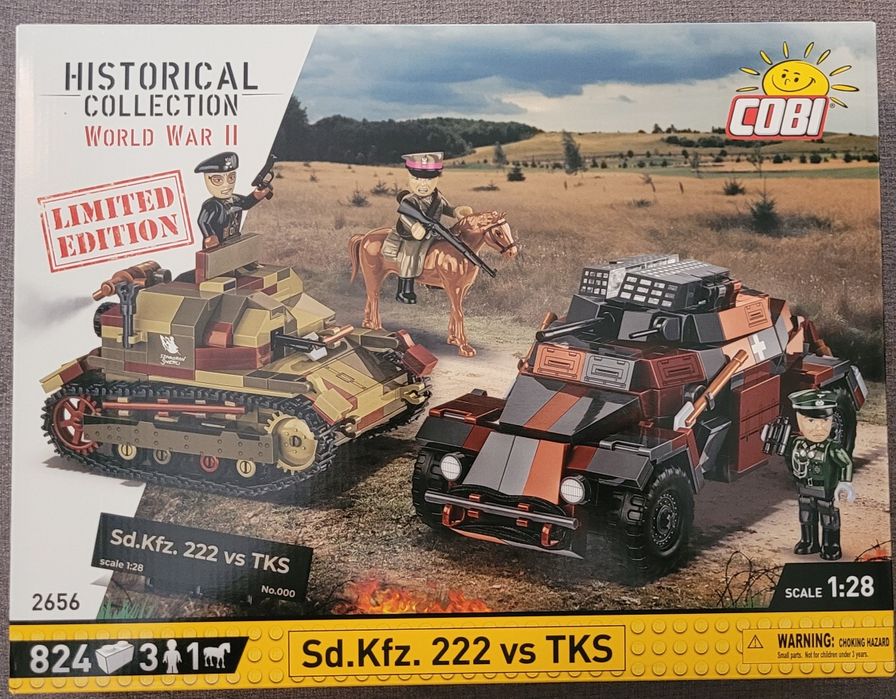 Cobi 2656 Sd.Kfz. 222 vs TKS Tankietka Wrzesień 39 Kawalerzysta