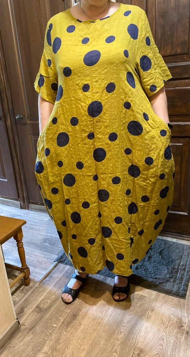 Сукня стиль Бохо 4хл цвет горчицы