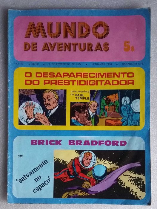 Mundo de Aventuras nº19 série 2 - 1974 formato grande