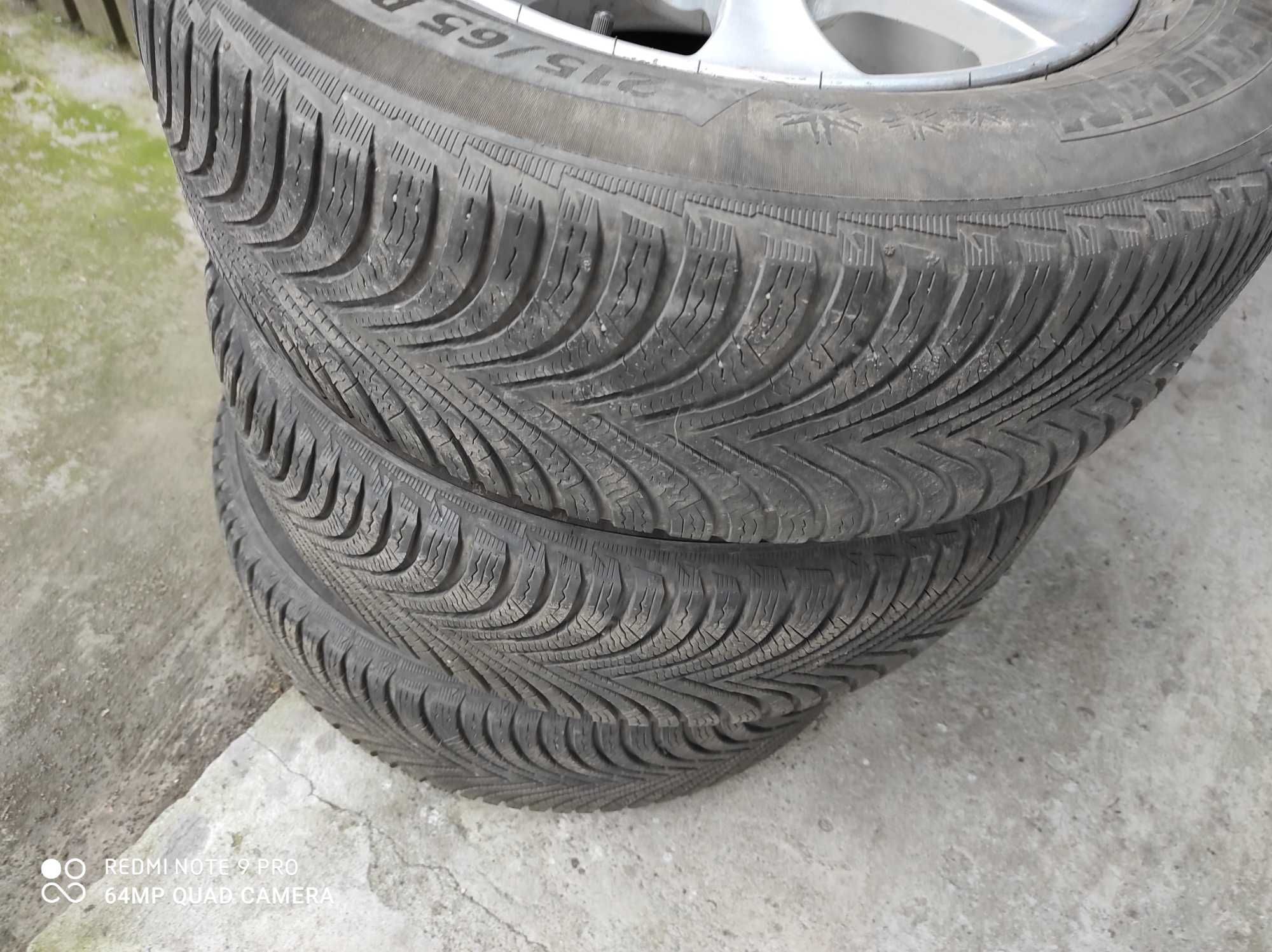 Koła felgi opony 215/65 16 Michelin alpin 5 (4opony) 3alufelgi 5x114,3