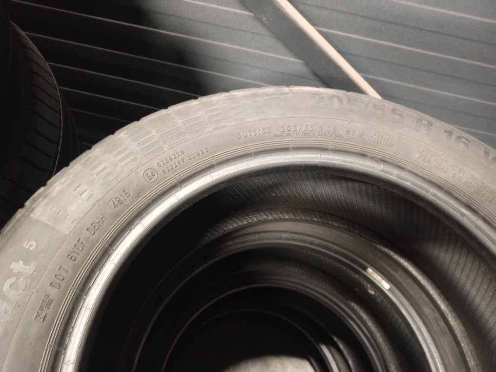 205/55 R16 CONTINENTAL Conti Eco Contact 5, Літні шини б/у, Склад