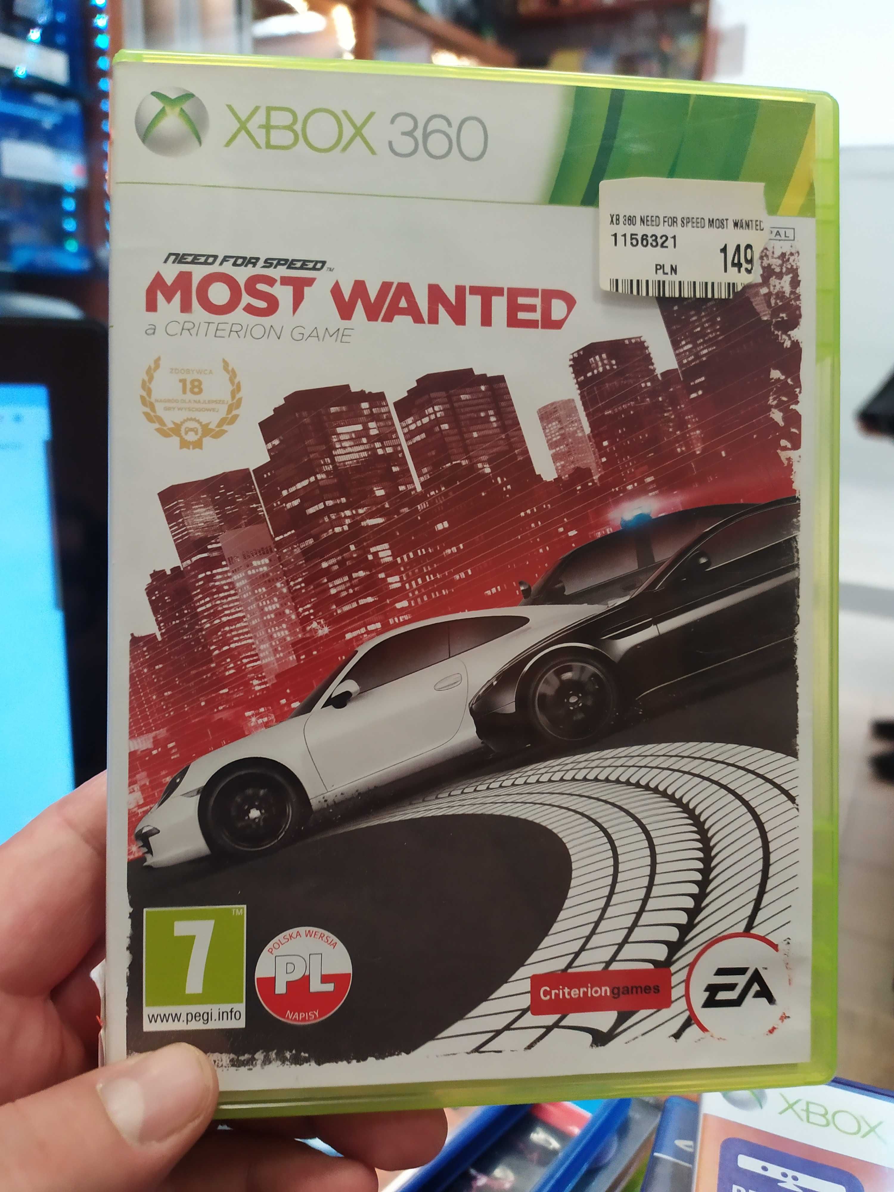 Need for Speed: Most Wanted XBOX 360 PL Sklep Wysyłka Wymiana