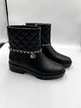 Elsa Quilted Leather Chain Boot  rozmiar 36