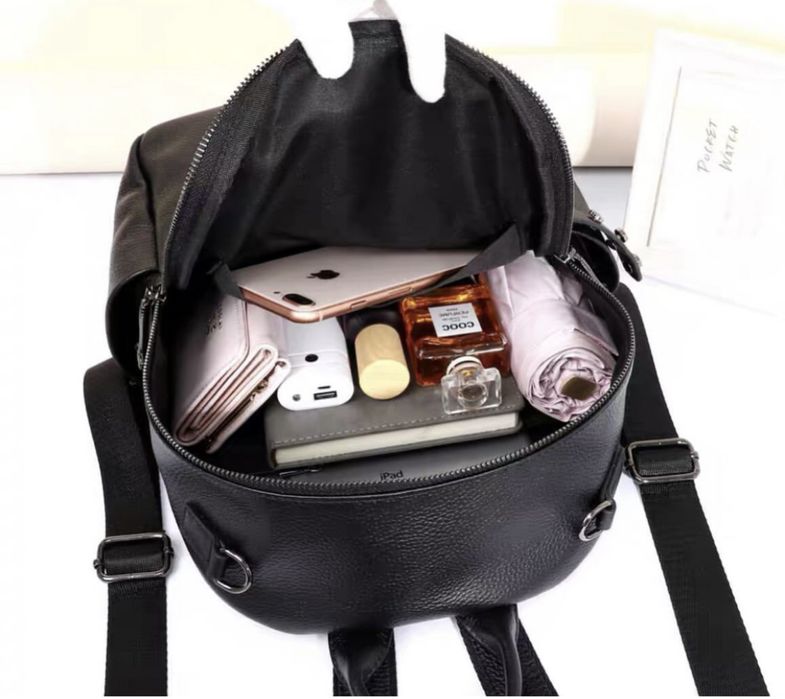 Шкіряний жіночий рюкзак-сумка, Кожаный женский рюкзак