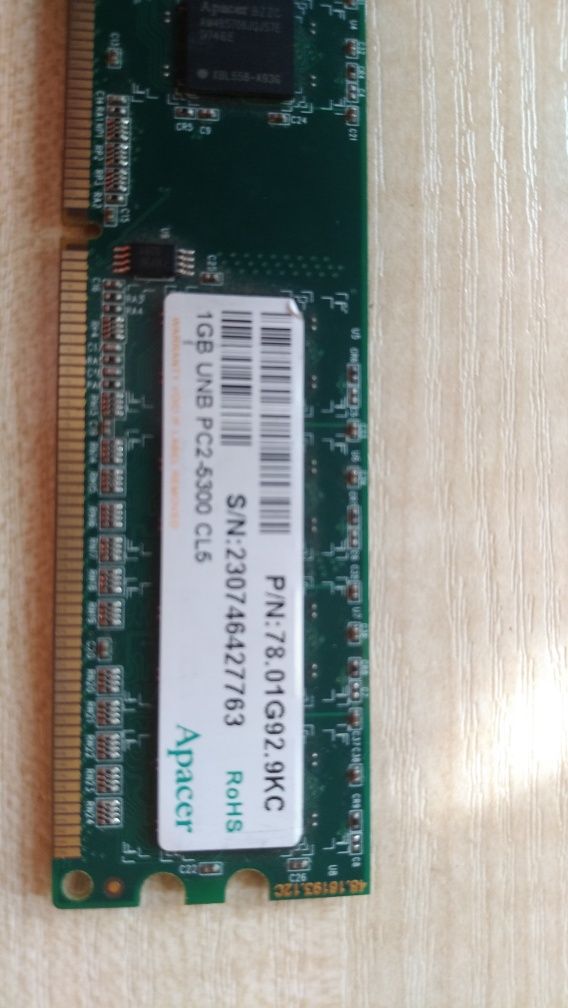 Оперативка DDR-2 1гб . ОЗУ ddr 2