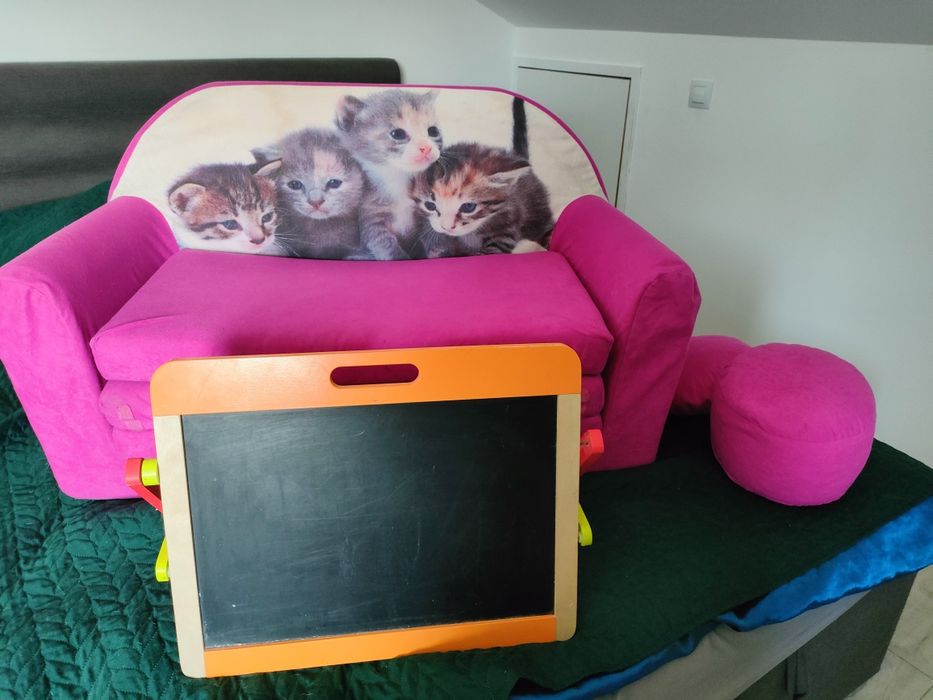 Sofa dla małej księżniczki  plus gratis
