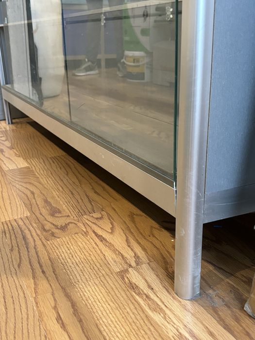 Тумба-вітрина стелаж торгова дзеркальна