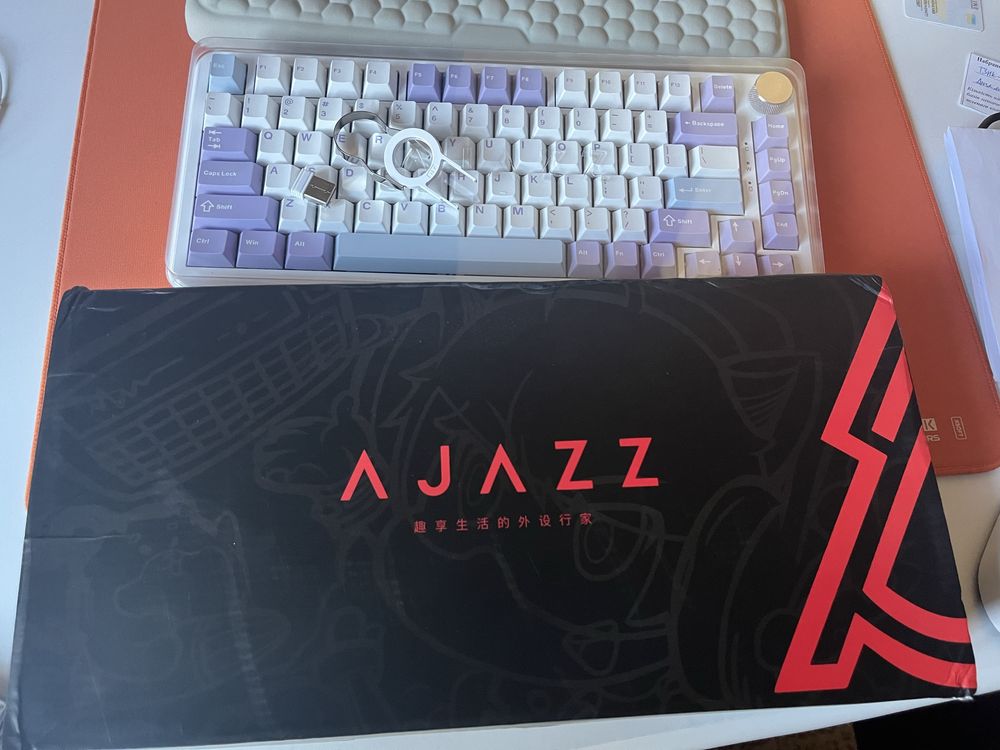 Бездротова клавіатура Ajazz AK820Max (Box switch) Клавиатура Аджазз