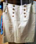 Kremowa, ołówkowa spódnica H&M roz. 38