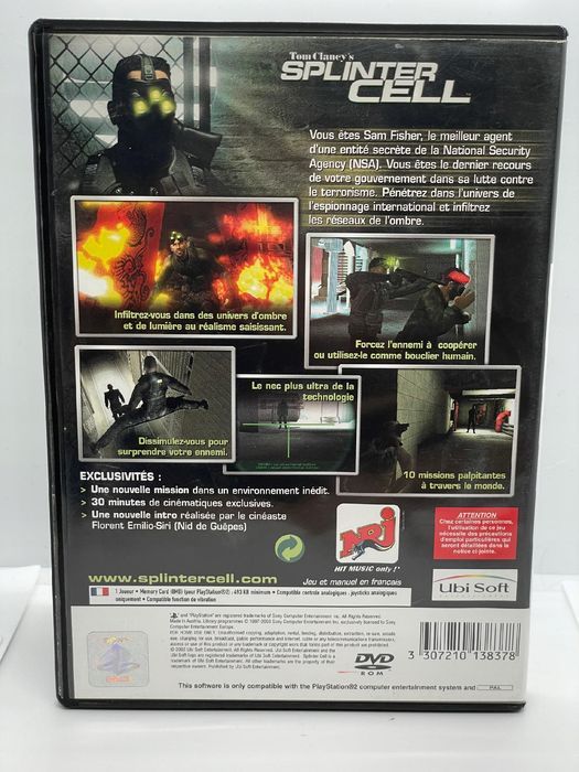 Tom Clancy's Splinter Cell PlayStation 2 PS2