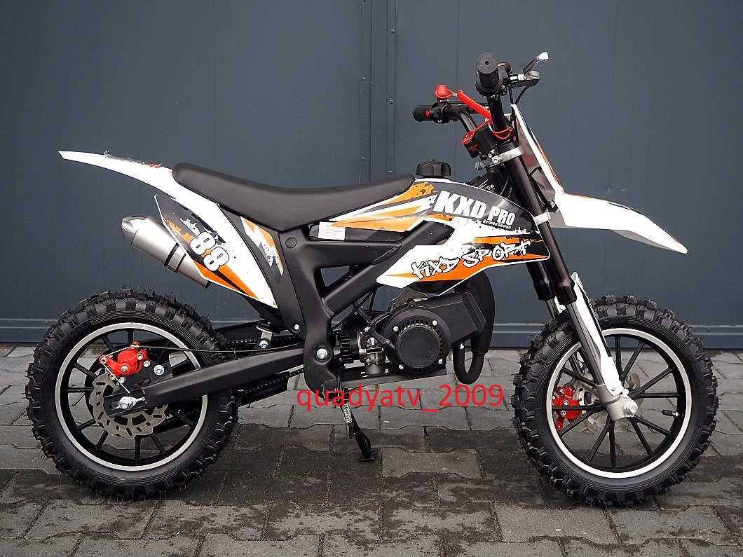 Mini cross cros kxd 49 50 cc spalinowy motor koła 10 cali pocket super