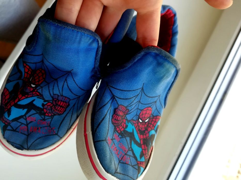Marvel Кеды Мокасины Слипоны с Пауком Spiderman 27 р-р 17 см стелька