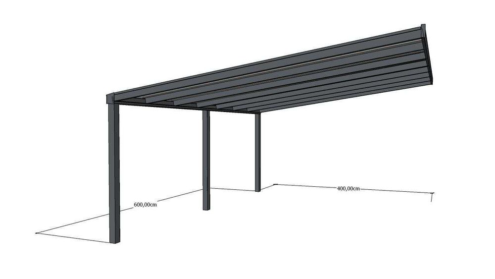 Zadaszenie tarasowe z aluminium / szkło przesuwne / darmowy projekt