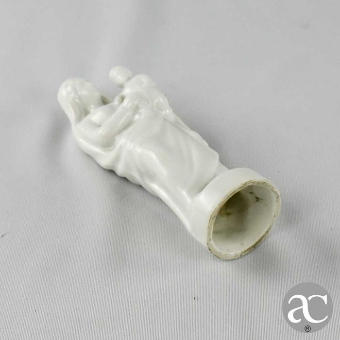 Nossa Senhora com menino porcelana Vieux Paris, séc. XIX