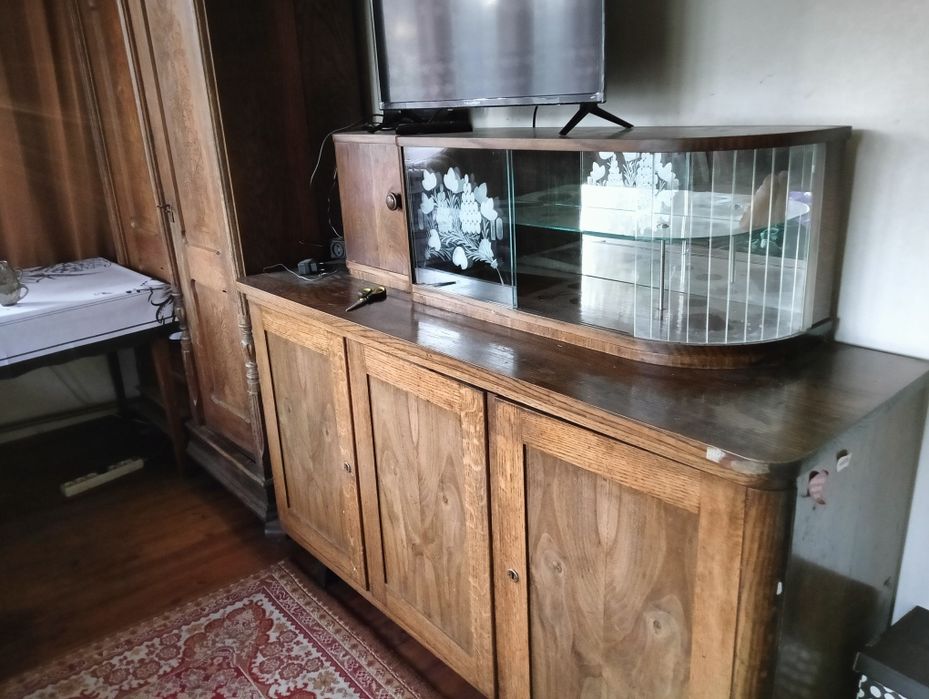 Szafa komoda  PRL lite drewno