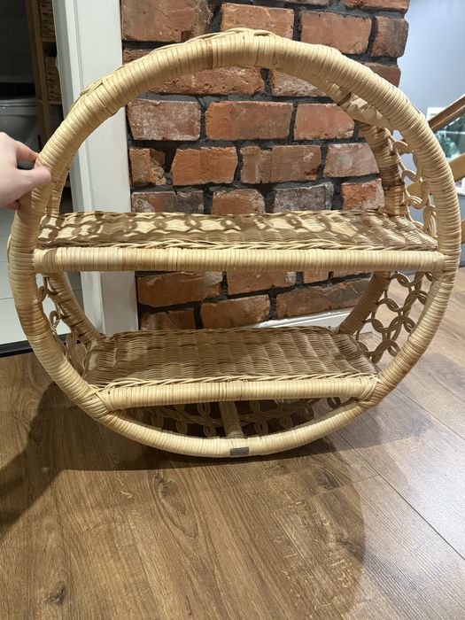 Polka rattanowa okragla Bohoswing Boho Swing Positano