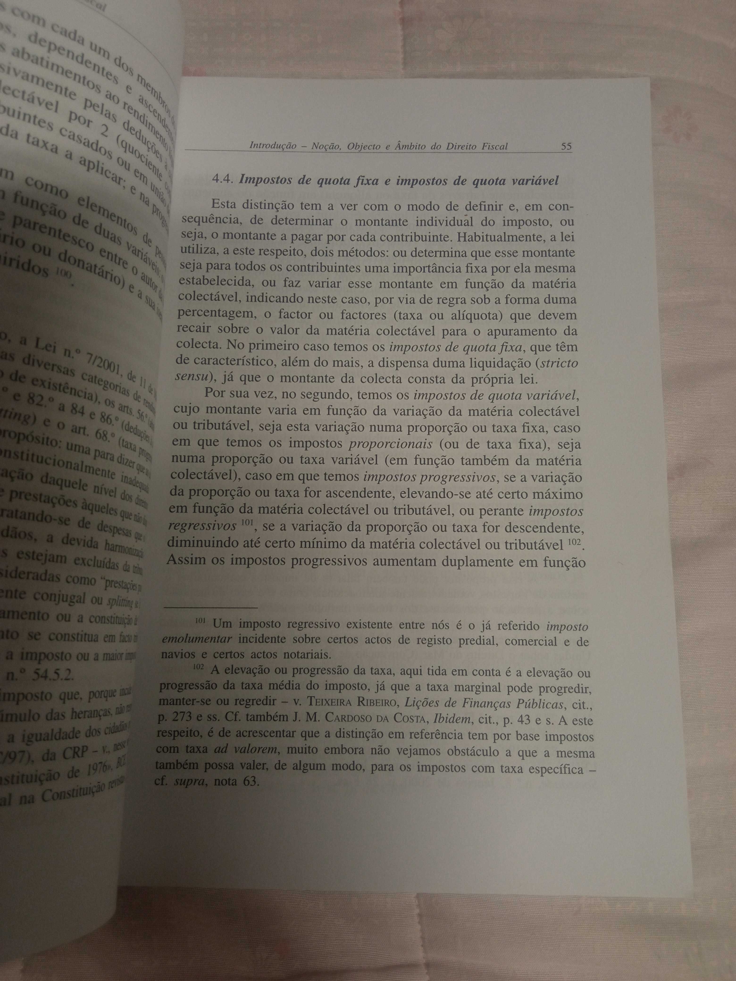 Direito Fiscal, de José Casalta Navais