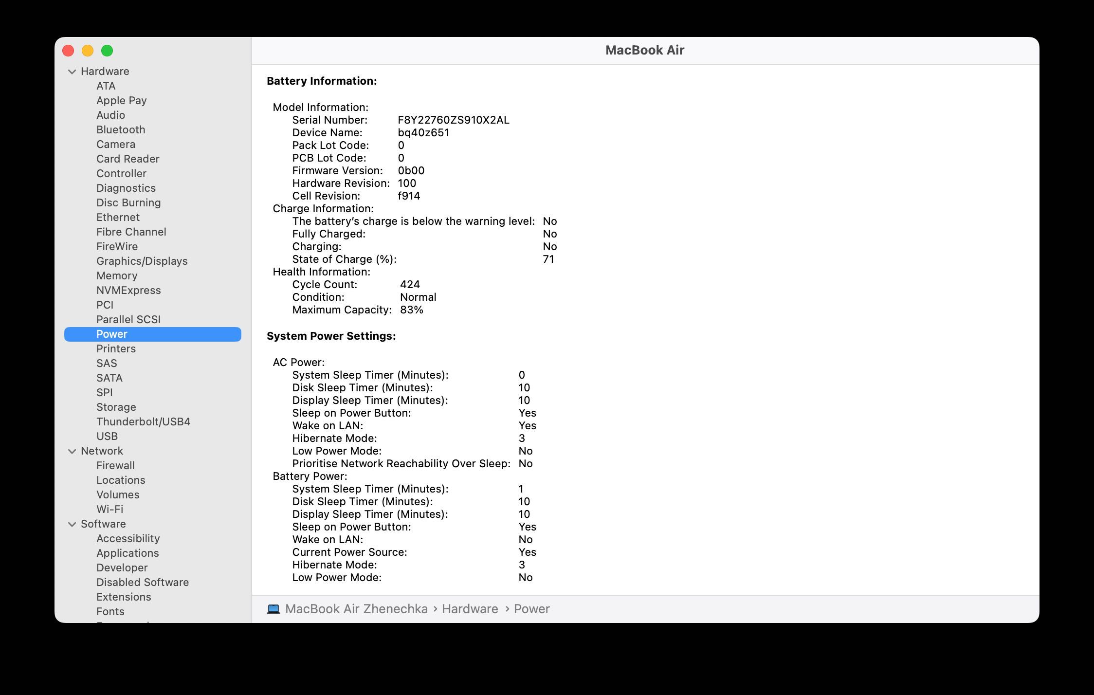 MacBook Air M2 / 24GB RAM / 512GB SSD / Midnight – prywatnie